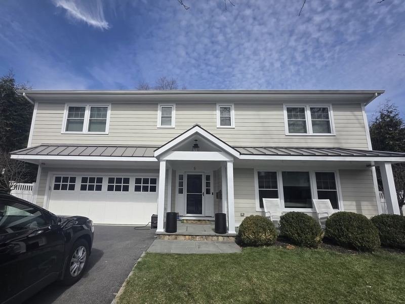 Two-story colonial exterior painting