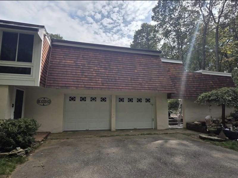 Exterior trim and garage doors
