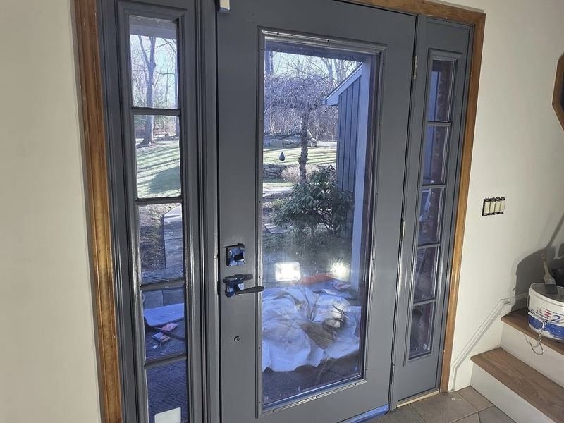 New entry door with sidelights