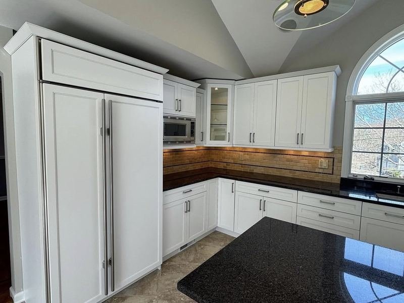 Kitchen cabinets painted white