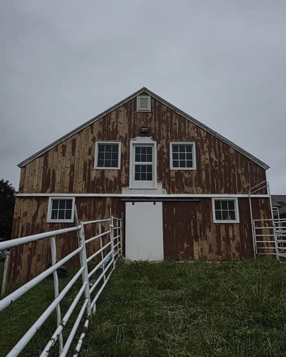 Barn exterior repaint – before